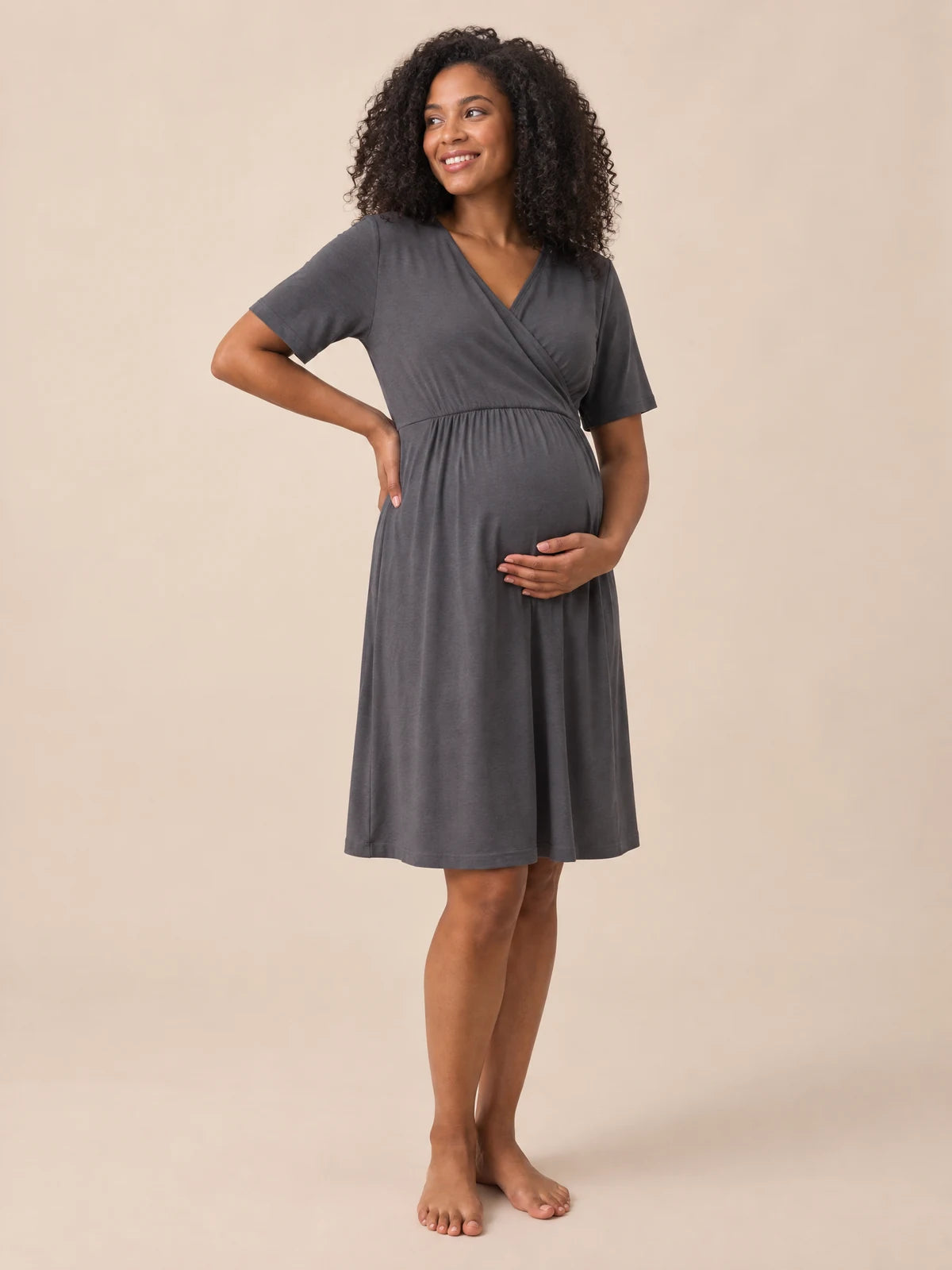 Luna gown in grey