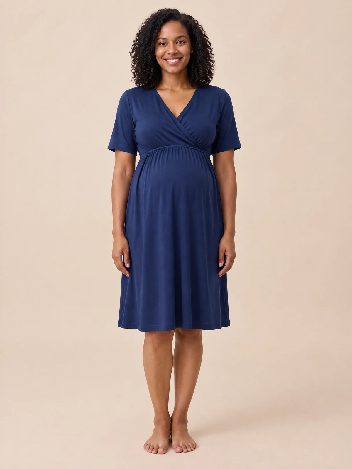 Luna gown in navy blue