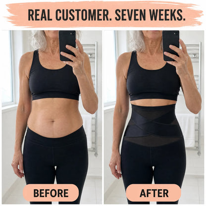 Real customer, seven weeks - before and after