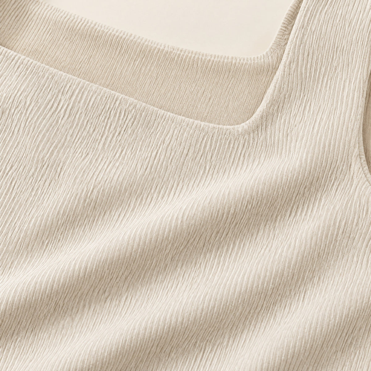 Fine vertical rib knit, close-up