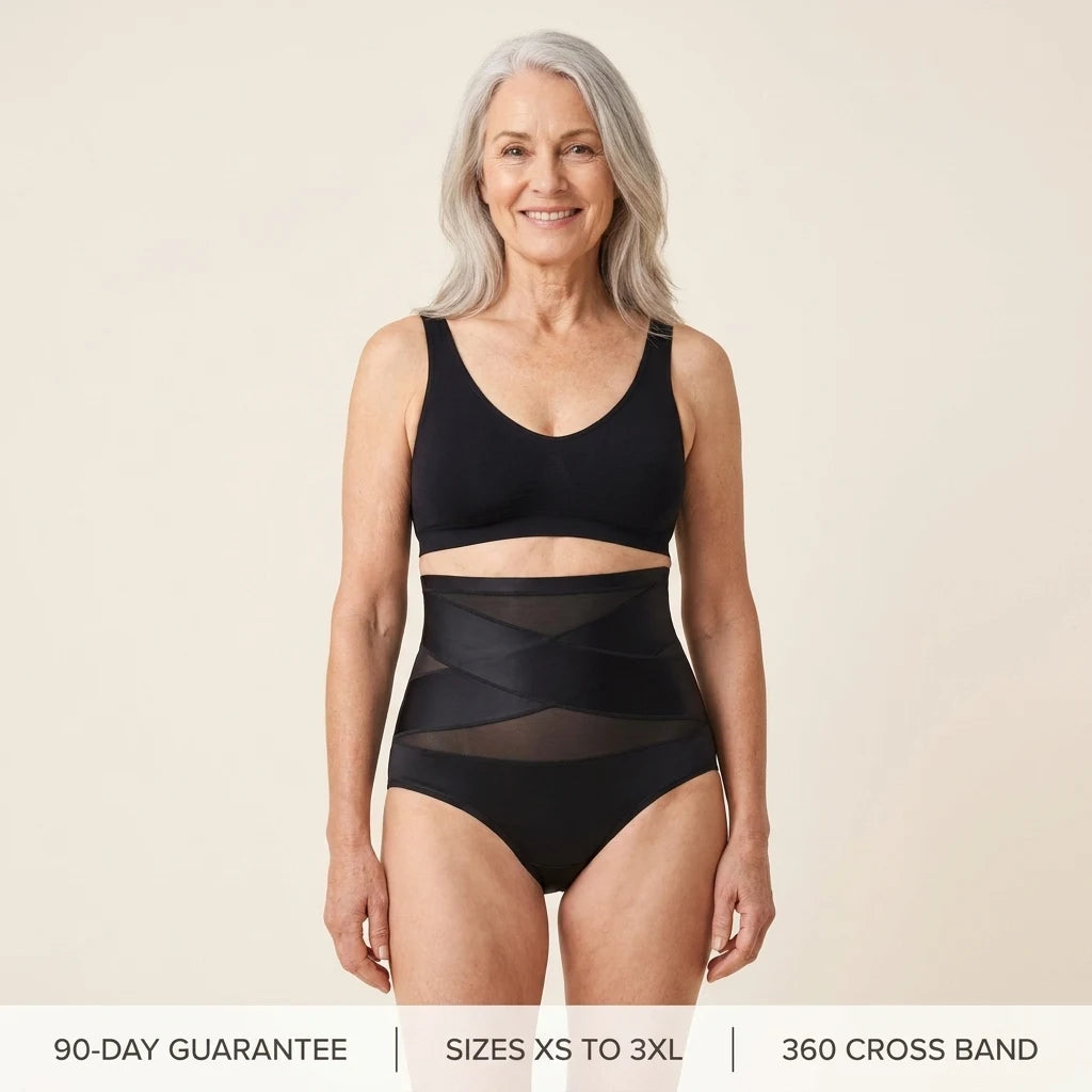 90-day guarantee, sizes XS to 3XL, 360 degree cross band