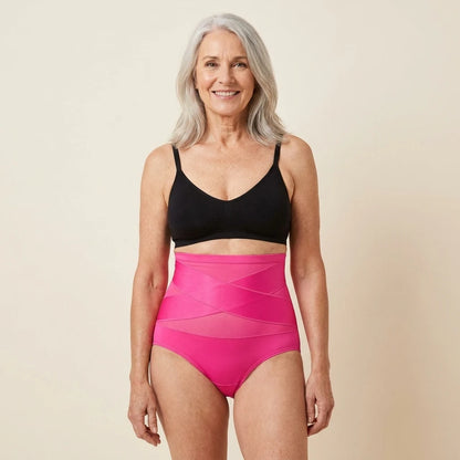 Hot Pink Sculpt Brief - worn