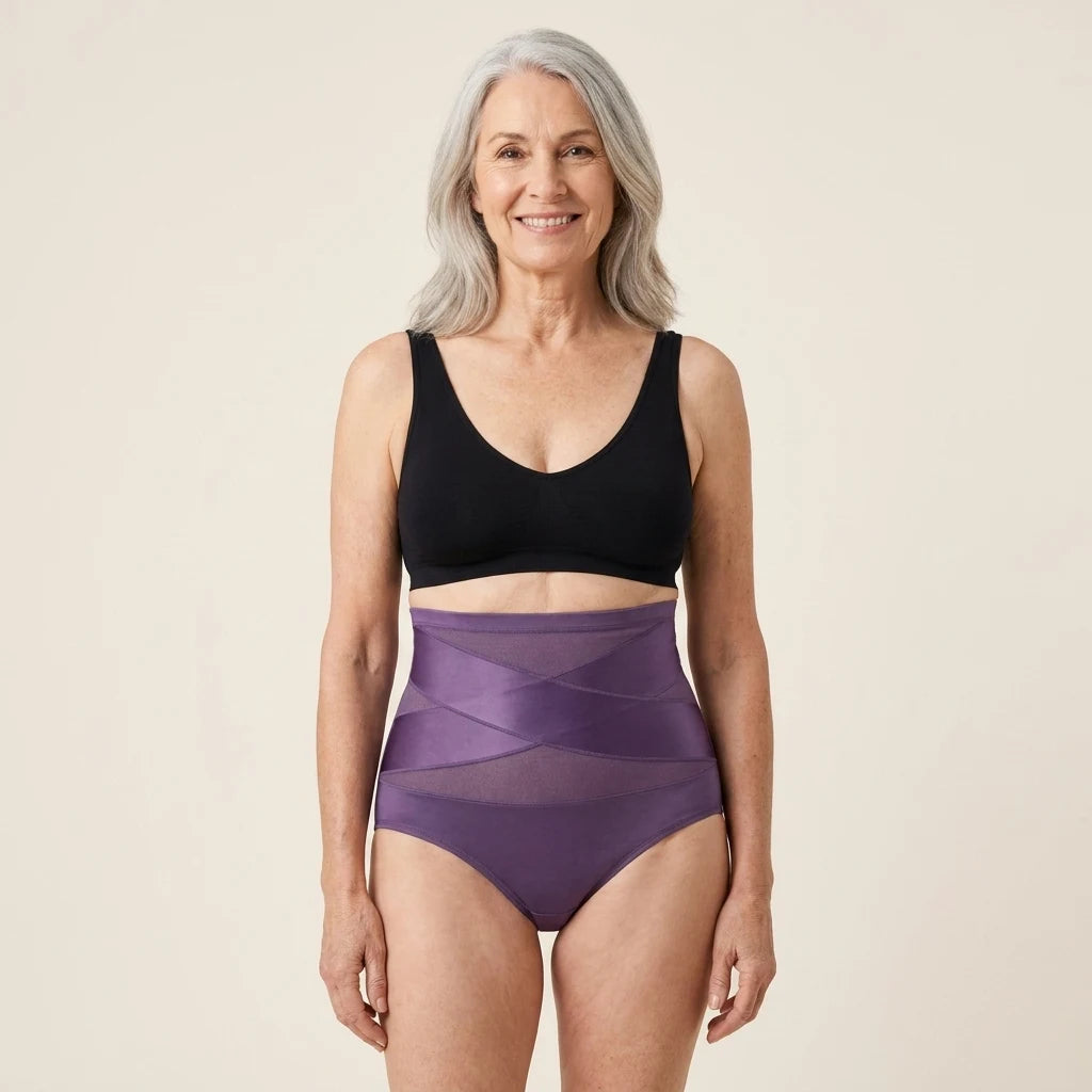 Purple Sculpt Brief - worn