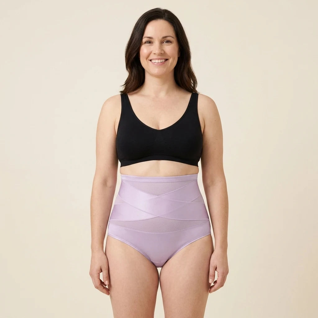 Lila Post-Partum Brief - worn