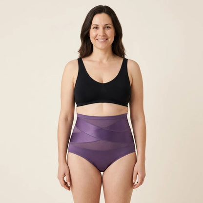 Purple Post-Partum Brief - worn